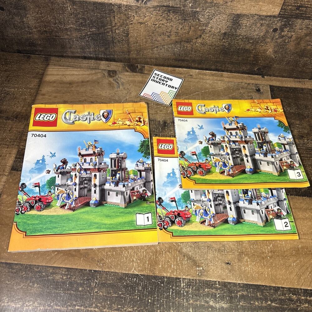 LEGO Castle 'King's Castle' 70404 Instruction Manual Books Only 1 2 3